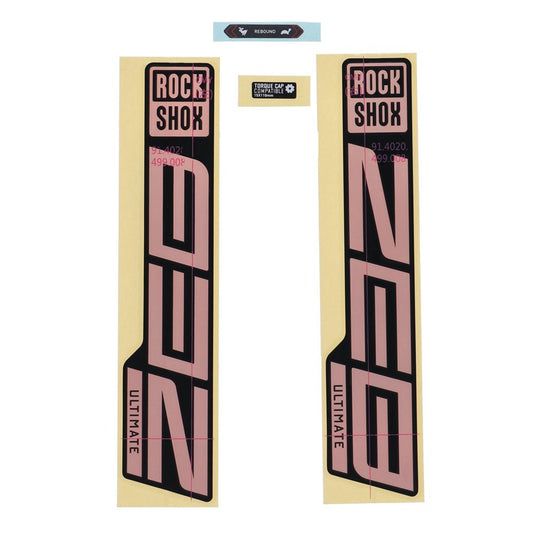 RockShox Decal Kit for 27.5/29" ZEB Ultimate - matte copper foil for high gloss black (2021),part no,11.4018.105.051